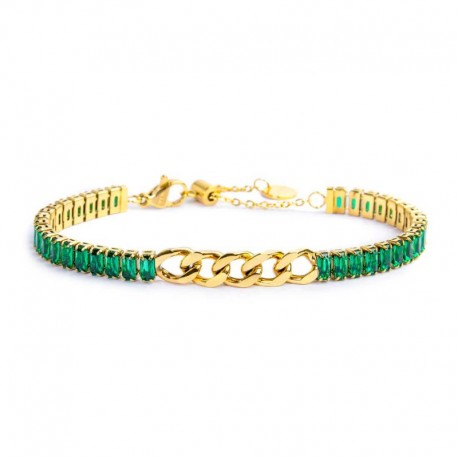 Bracciale tennis cristalli baguette Marlù